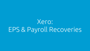 Xero Eps Payroll Recoveries
